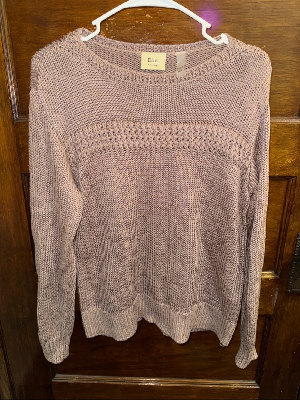 Ellie Mauve-Taupe Crewneck Sweater